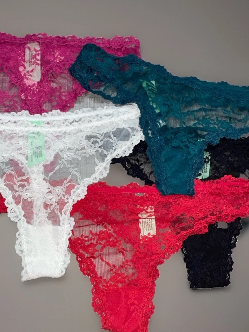 NWT 5 Pack Honeydew Lace Thong Panties Size Medium - Picture 2 of 11